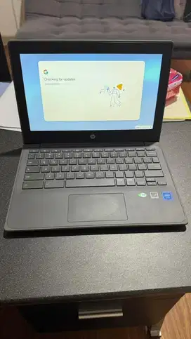 Laptop hp chromebook intel celeron n4020 ram 4gb emmc 21gb display11,6