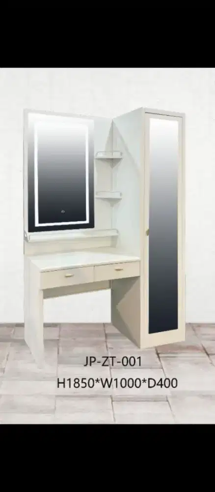Full Besi Meja Rias Import Cermin Panjang