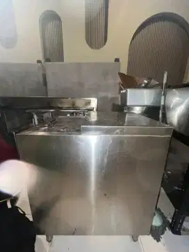 Ice bin stainless 70x50