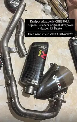Knalpot Akrapovic CBR250RR
