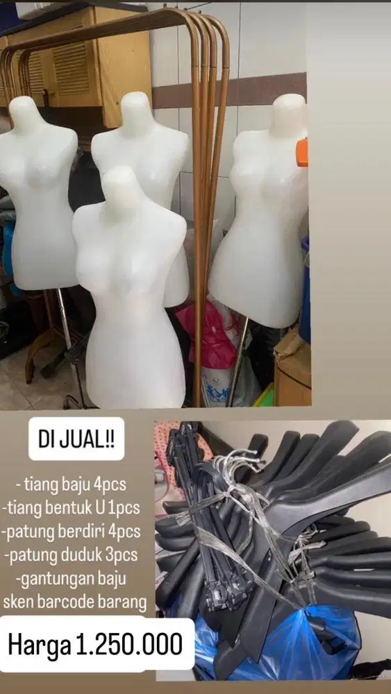 Dijual perlengkapan butik