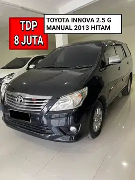 TOYOTA INNOVA 2.5 G MANUAL 2013 HITAM PROMO MURAH DP MINIM 8 JUTA