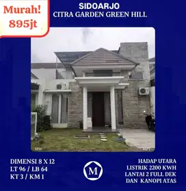 MURAH POL Rumah Citra Garden Greenhill Sidoarjo Tengah Kota Dekat Tol