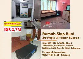 Rumah Cluster Taman Buaran Indah 1 Luas 170m² Depan Mall
