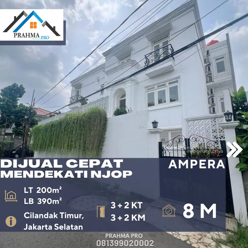 Ampera Jakarta Selatan Jual Rumah Bagus dan Murah Harga Mendekati NJOP