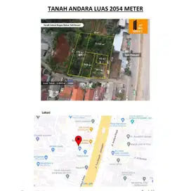 Dijual Tanah Komplek Andara Dengan Luas 2054m2 Dekat Dengan Dengan tol