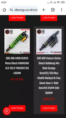 Jual Shockbreaker Belakang Yamaha Mio Merk DBS Original