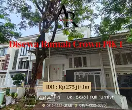 Disewakan Cepat Rumah Crown PIK 1 Furnish