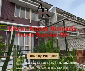 Disewa cepat rumah minimalis 3 lantai crown mansion PIK