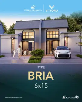 DIJUAL Rumah Tanpa DP Citra Garden Gowa type Bria 3 Kamar Tidur
