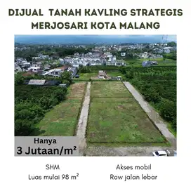 Tanah Investasi Kota Malang Merjosari, Lowokwaru. Area Kos-kosan!