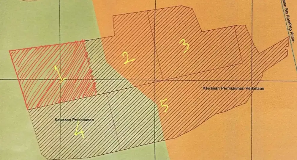BU! Tanah murah 12 Hektar Strategis di Desa Air Mesu Bangka Tengah