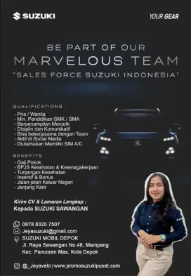 Lowongan Kerja Sales Mobil Suzuki
