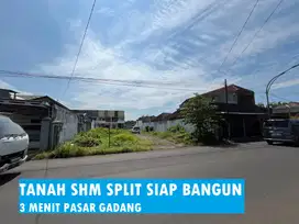 TANAH SHM SPLIT SIAP BANGUN 4 MENIT PASAR GADANG