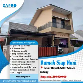 Jual rumah siap huni di padang