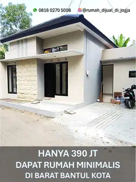 Rumah Dijual Barat Bantul Kota di Kembanggede Pajangan Siap Huni