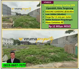 VTH0213 - Kavling Gandeng, SHM, Komplek Gudang Kav. DPR, Cipondoh TGR