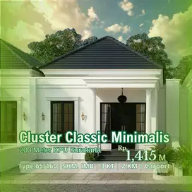 Rumah Cluster Minimalis Tipe 65/160 di Solo, Dekat KPU