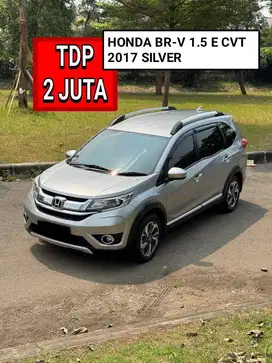 HONDA BR-V 1.5 E CVT 2017 SILVER PROMO MURAH DP MINIM 2 JUTA