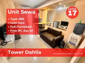 Sewa tahunan 2BR furnished apartments Bassura City  tower Dahlia