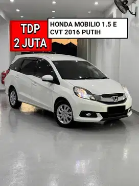 HONDA MOBILIO E CVT 2016 PUTIH PROMO MURAH DP MINIM 2 JUTA