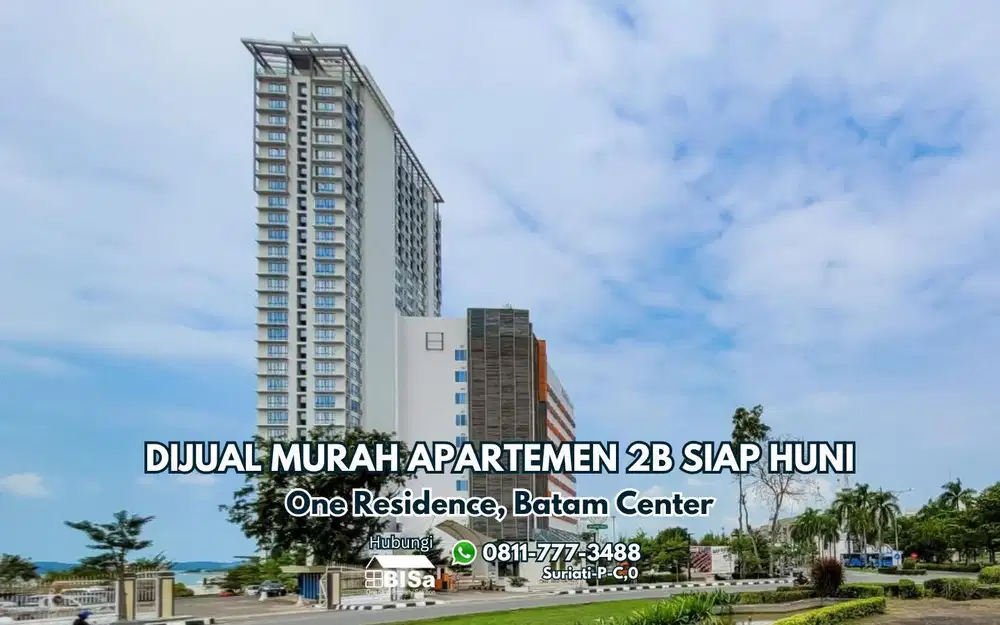Apartemen Fully Furnished 2BR di One Residence Batam Dekat Mega Mall