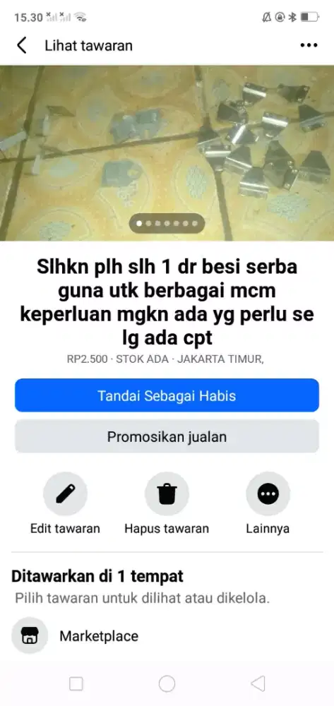 Slhkn plh slh 1 dr besi serba guna utk berbagai mcm keperluan mgkn bth