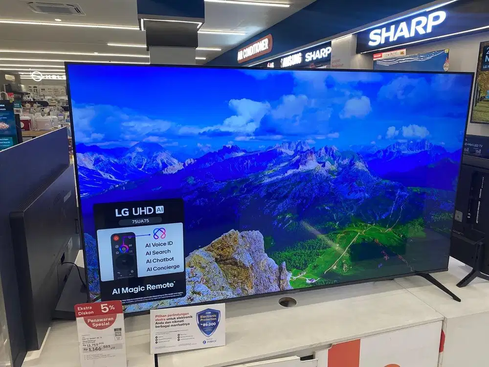PROMO TV 75inc LG UHD BISA CICILAN DENGAN KTP SAJA