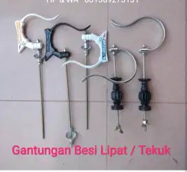 Aneka Gantungan kandang Besi bisa di Lipat / Tekuk