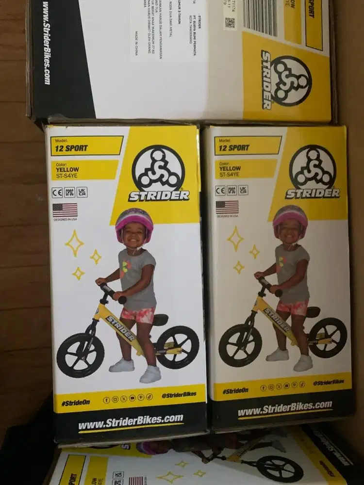 Strider Sport Yellow Bike 12