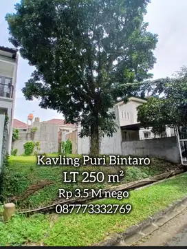 15016 Jual cepat kavling di Puri Bintaro 14 jt nego
