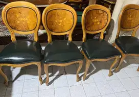 6 pcs kursi makan inlay davinci