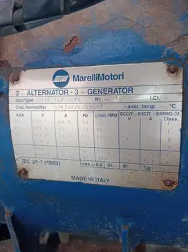 Di jual genset tua 20 kvamerek marelli motori