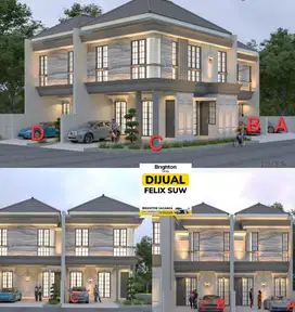 Jual Rumah Baru 2 lt  Taman Pondok Indah Wiyung