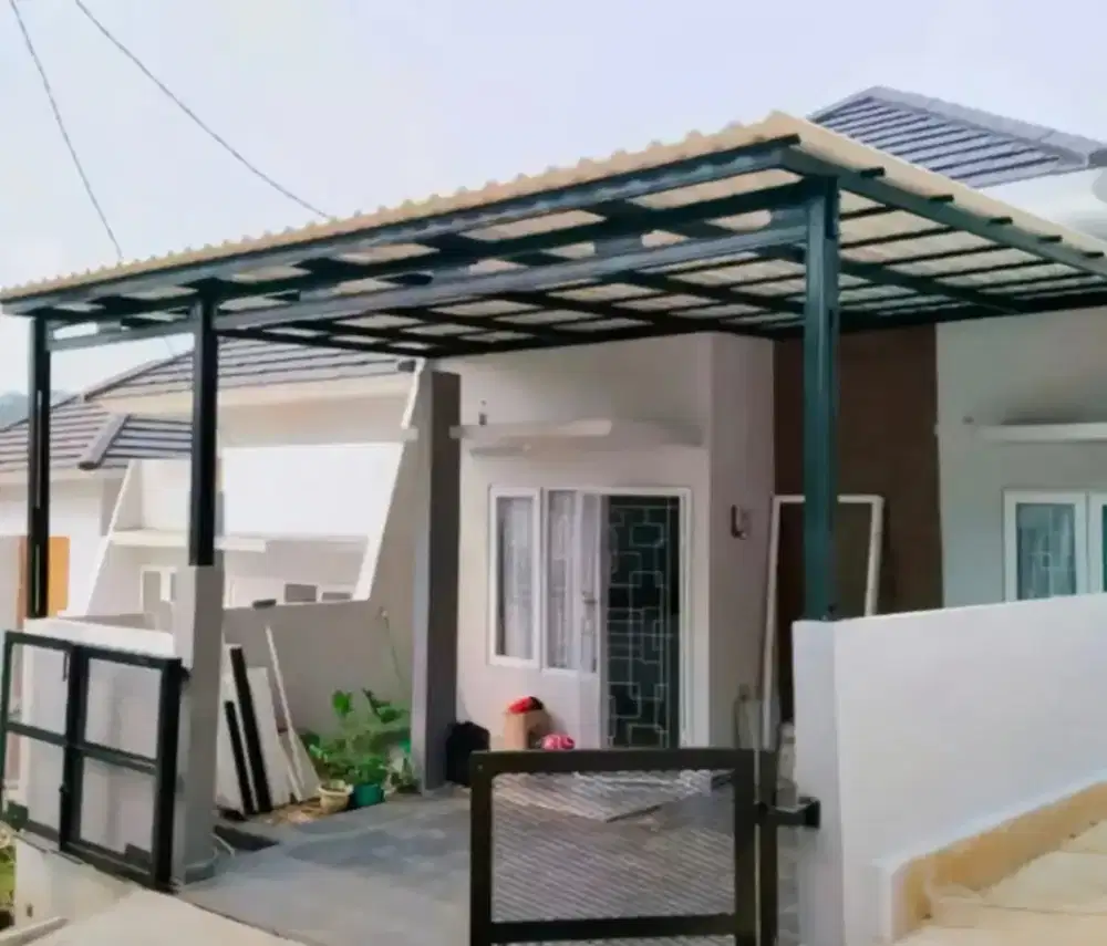 Kanopi Carport Baja ringan Atap Alderon Double layer & Single layer