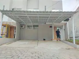 Kanopi Carport Baja ringan Atap alderon Rs double layer & Single layer