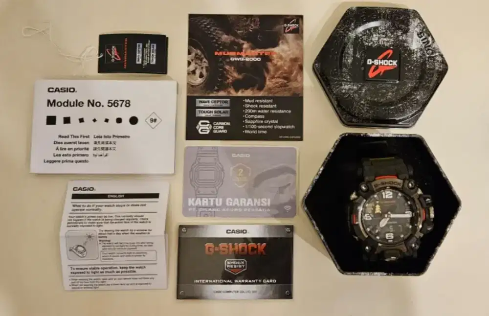 G-Shock GWG-2000-1A3. Full Set. Garansi.
