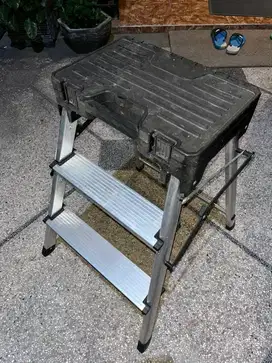 Tangga lipat aluminium fix steps 3 steps AZKO