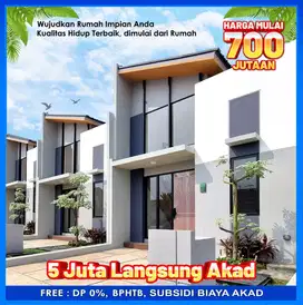 Rumah Siap Huni dekat stasiun cisauk Tanpa DP dan Biaya biaya