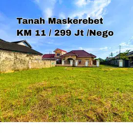 JUAL TANAH KM 11 MASKEREBET KOTA PALEMBANG