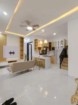 Rumah skandinavian samping masjid kubab emas meruyung limo depok