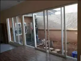 Kusen aluminium, canopy, pagar, teralis, realing tangga, kaca lukis