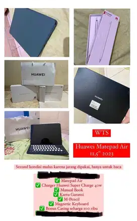 DIJUAL CEPAT TAB Huawei Matepad Air 11,5 2023