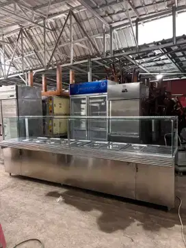 Bain marie / etalase penghangat makanan