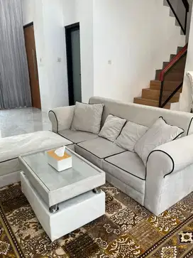 Sofa L 3 seater (1 set + meja)