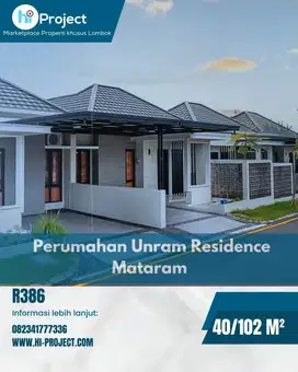 Rumah dan Tanah kavling di Perumahan Unram Residence Mataram R386