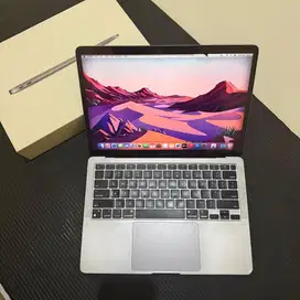 Macbook Air M1 8/256 13 inch Space Grey Fullset Original Minus Murah
