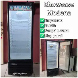 Showcase Modena 4 Rak Bersih Dingin Normal Siap Pakai