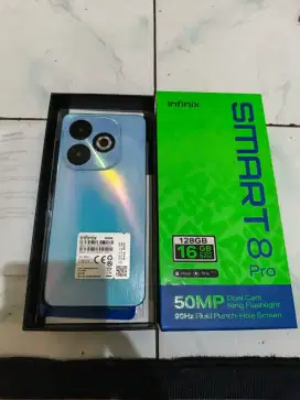 DIJUAL INFINIX SMART 8 PRO 16 /128gb fullset ORI mulus no minus