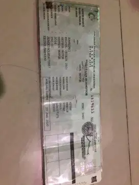 STNK Ninja 2014 hijau hitam